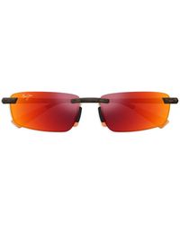 Maui Jim - Ilikou Rectangle-Frame Sunglasses - Lyst