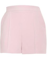 Elisabetta Franchi - Tailored Stretch Fabric Shorts - Lyst