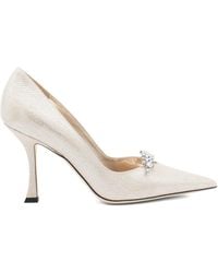 Jimmy Choo - 90Mm Belinda Crystal-Embellished Pointed-Toe Pumps - Lyst
