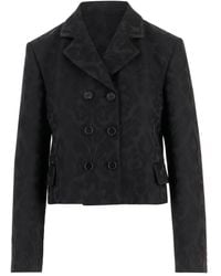 Chloé - Chaqueta de mezcla de lana de doble pecho - Lyst