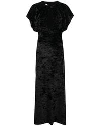 Moschino - Cut-Out Velvet Maxi Dress - Lyst