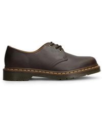 Dr. Martens - 1461 Crazy Horse Contrast-Stitch Lace-Up Oxford Shoes - Lyst