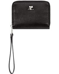 Courreges - Portefeuille À Fermeture Zippée - Lyst