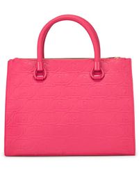 Liu Jo Tote Bag In Canvas And Synthetic Leather | Lyst