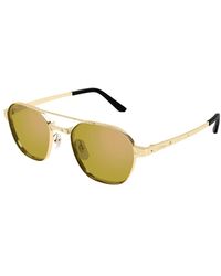 Cartier - Pilot-Frame Browline Sunglasses - Lyst