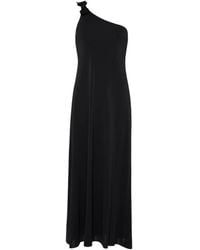Eres - Vestido largo con detalle de lazo - Lyst