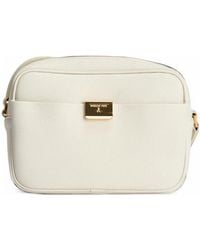 Patrizia Pepe - All Day Logo-Plaque Pebbled-Leather Cross Body Bag - Lyst