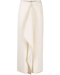 Nanushka - Draped Midi Skirt - Lyst