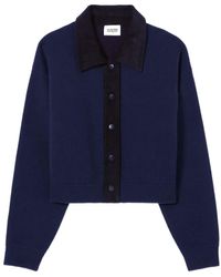 Claudie Pierlot - Collared Wool Cardigan - Lyst