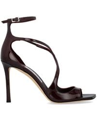 Jimmy Choo - 95M Azia Leather Heeled Sandals - Lyst