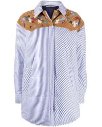 Palm Angels - Gestreepte Blouse - Lyst
