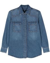 7 For All Mankind - Denim Blouse - Lyst