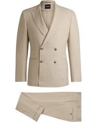 BOSS - ツイード ダブルスーツ - Lyst