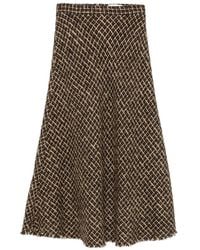 Andiata - Jupe En Tweed À Coupe Mi-Longue - Lyst