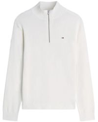 Tommy Hilfiger - Quarter-Zip Knitted Sweater - Lyst
