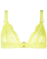 Stella McCartney - Floral-Lace Ring-Hardware Bra - Lyst