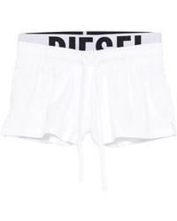 DIESEL - Drawstring Logo Shorts - Lyst