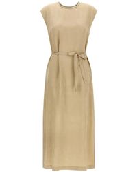 Peserico - Sleeveless Midi Dress - Lyst
