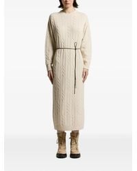 Peserico - Cable-Knit Belted Maxi Dress - Lyst