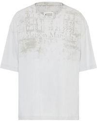 Maison Margiela - Numeric-Print Cotton T-Shirt - Lyst