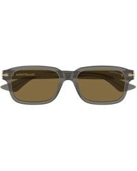 Montblanc - Square-Frame Sunglasses - Lyst