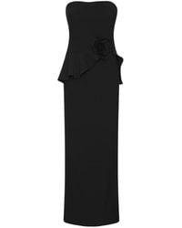 ROTATE BIRGER CHRISTENSEN - Long Flower Strapless Dress - Lyst