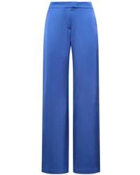 Maliparmi - Satin Straight-Leg Trousers - Lyst