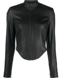 MISBHV - Corset Faux-leather Biker Jacket - Lyst