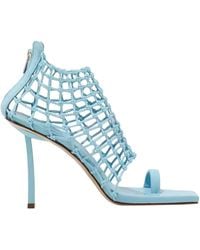 Le Silla - 100Mm Openwork Square-Toe Sandals - Lyst