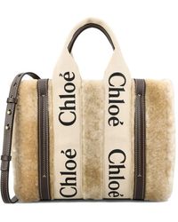 Chloé - Bolso shopper con placa del logo - Lyst