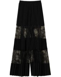 Twinset - Pleated Georgette Trousers - Lyst