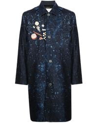 Song For The Mute - Manteau À Effet Taches De Peinture - Lyst