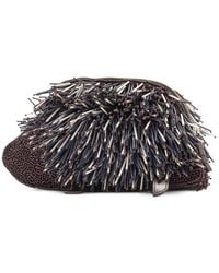 STAUD - Clutch Porcupine Con Perline - Lyst
