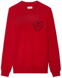 Zadig & Voltaire - Jersey Kendy con motivo de corazón - Lyst