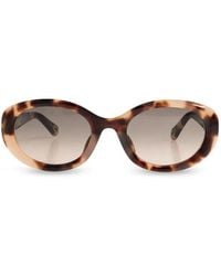 Chloé - Lunettes De Soleil À Monture Ovale Effet Écailles De Tortue Marcie - Lyst