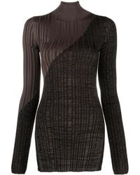 Nanushka - Gerippter Zareen Pullover Mit Stehkragen - Lyst