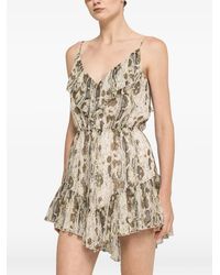 Nissa - Backless Silk Mini Dress - Lyst