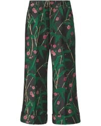 La DoubleJ - Hendrix Floral-Jacquard Trousers - Lyst
