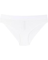 Wolford - Fine-Ribbed Cotton Briefs - Lyst