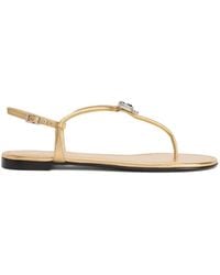 Giuseppe Zanotti - Sandales Maeeve Plates À Bride Ajustable - Lyst