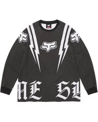 Supreme - X Fox Racing T-Shirt Met Lange Mouwen - Lyst