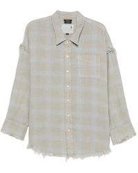 R13 - Long-Sleeve Buttoned Shirt - Lyst