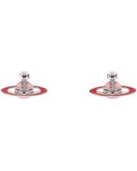 Vivienne Westwood - Small Neo Bas Relief Orb Crystal-Embellished Earrings - Lyst