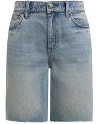 12 STOREEZ - Frayed-Edge Denim Shorts - Lyst