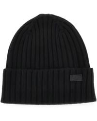Weekend by Maxmara - Ribbed-Knit Virgin Wool Beanie Hat - Lyst