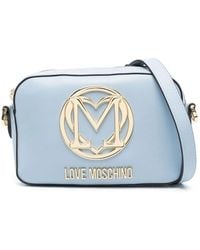 Love Moschino - Borsa A Tracolla Con Placca Logo - Lyst