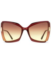 Tom Ford - Gia Oversized-frame Sunglasses - Lyst