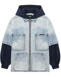 we11done - Veste En Jean À Capuche - Lyst