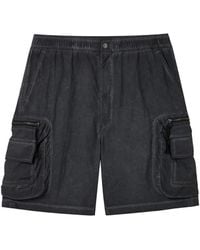 Izzue - Short Délavé À Poches Cargo - Lyst