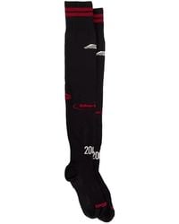 Martine Rose - Logo-Print Striped-Trim Socks - Lyst